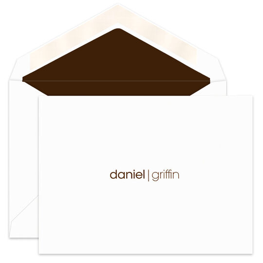 Griffin Folded Note Cards - Raised Ink